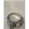 Image 3 : SOLID STERLING SILVER W/ AUSTRAILIAN OPAL STONE RING MARKED CELEBRITY