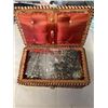 Image 2 : VINTAGE SEWING CASE W/ BEADS, CHARMS, SPRING RINGS ETC