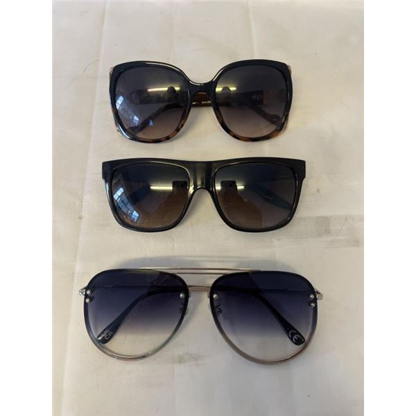 3 PAIRS OF SUNGLASSES; JESSICA SIMPSON, ARMANI, VIVIEN FANG - UNAUTHENTICATED