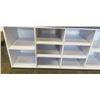 Image 2 : WHITE CUBBY SHELF WITH CUSHIONED TOP