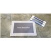 Image 1 : 4 NEW 'HELLO BEAUTIFUL' BATHROOM NON-SLIP MATTS, 34 INCH X 23 INCH