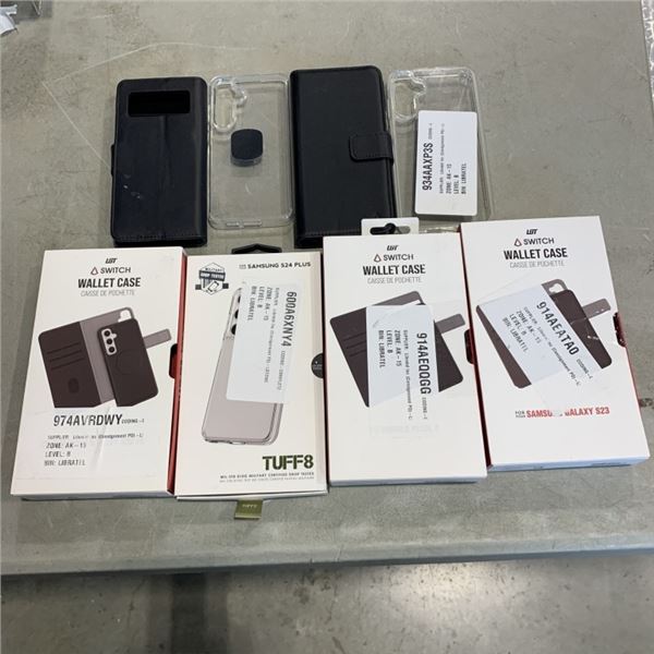 ASSORTED SAMSUNG S23, FE AND GOOGLE TUFF8 AND MAG CARD PHONE CASES