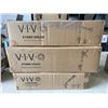 Image 1 : 2 VIVO SINGLE MONITOR DESK MOUNTS, AND VIVO SINGLE MONITOR PNEUMATIC ARM MOUNT