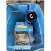 Image 3 : KITCHEN AID BLENDER, CUSINART COFFEE MAKER, STORAGE BINS, SWIFFER PADS, MARBLE MORTAR AND PEDESTAL E