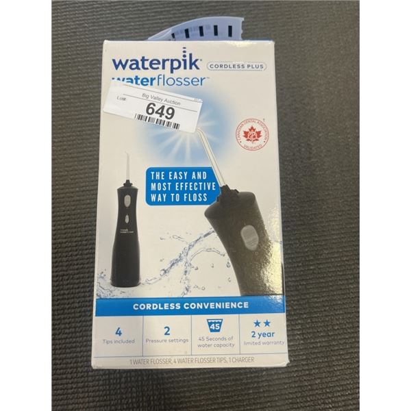 WATERPIK CORDLESS PLUS WATER FLOSSER - TESTED WORKING, RETAIL $74