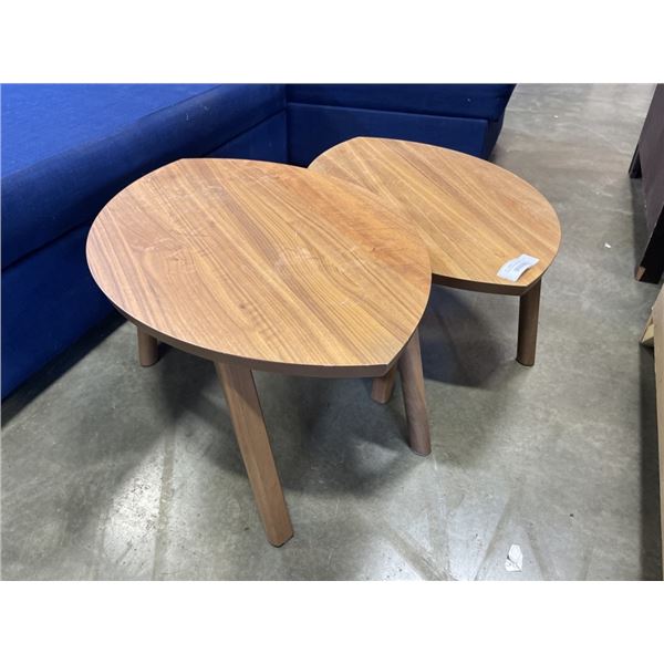 2 IKEA MODERN EDNTABLES