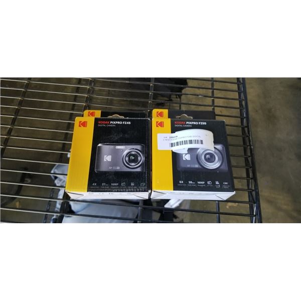 2 NEW KODAK PIXPRO FZ45 DIGITAL CAMERAS