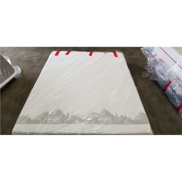 AS NEW DOUGLAS QUEENSIZE ALPINE MATTRESS