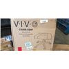 Image 1 : VIVO BLACK 2 IN 1 FOOTREST AND ERGONOMIC STOOL