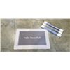 Image 1 : 4 NEW 'HELLO BEAUTIFUL' BATHROOM NON-SLIP MATTS, 34 INCH X 23 INCH