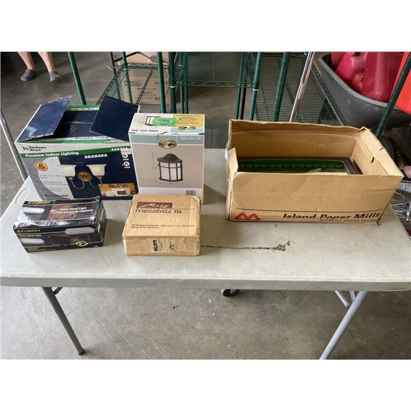 LOT OF LIGHTS AND LIGHT FIXTURES