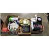 Image 1 : 3 BOXES OF ESTATE GOODS - VINTAGE THERMOS, BC LIONS SWEATER, VINTAGE MIXING BOWLS, ETC