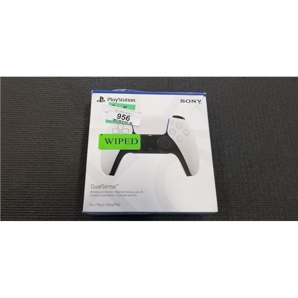 PS5 WHITE DUALSENSE WIRELESS CONTROLLER - TESTED WORKING, RETAIL $94