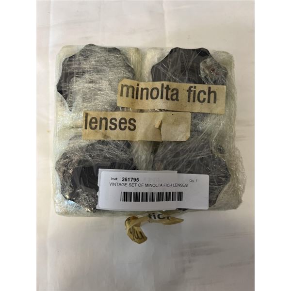 VINTAGE SET OF MINOLTA FICH LENSES
