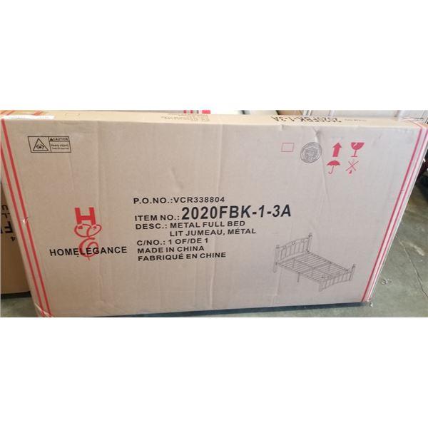 NEW IN BOX HOME ELEGENCE FULL SIZE METAL BEDFRAME