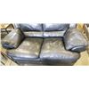 Image 2 : BLACK LEATHER LOVESEAT