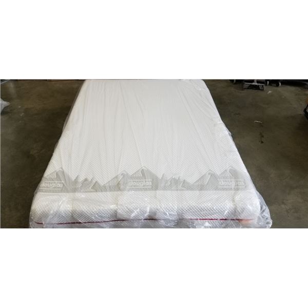 AS NEW DOUGLAS QUEENSIZE ALPINE MATTRESS
