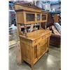 Image 3 : ANTIQUE CANADIANA SIDEBOARD WITH GALLERY, IN GOOD CONDITION