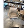 Image 3 : BRAND NEW 6PC ADIRONDACK STYLE PATIO SET, INCLUDES BEIGE AND DARK GREY CUSHION COVERS, 2 CHAIRS, LOV