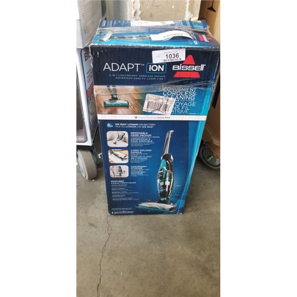 BISSELL ADAPT LI-ION MAX 2 IN 1 LIGHTWEIGHT CORDLESS STICK VACUUM - TESTED WORKING, RETAIL $189