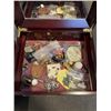 Image 2 : 2 JEWELLERY CASES W/ CONTENTS INCLUDING JADES PIECE, NEW JEWELLERY, ETC