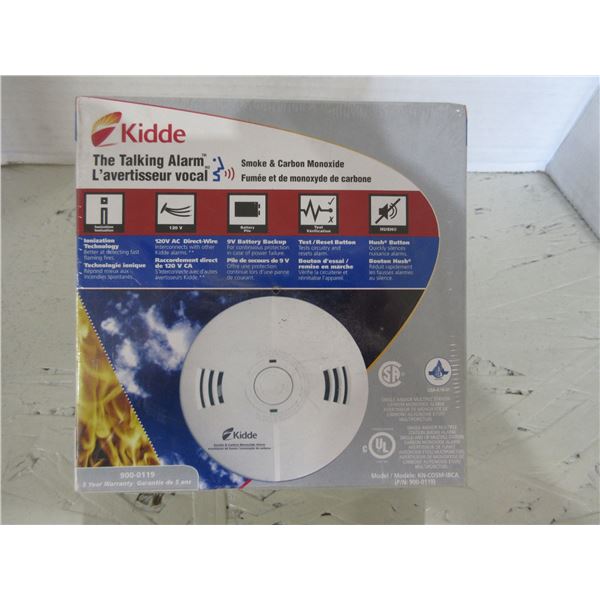 NEW:  KIDDE TALKING ALARM, SMOKE & CO DETECTOR