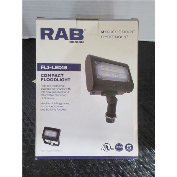 RAB COMPACT FLOOD LIGHT (FL1-LED16)