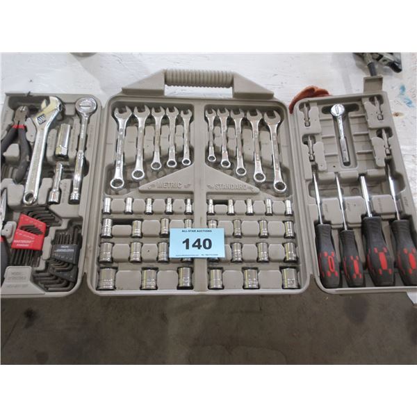 APPROX. 58 PIECE METRIC & SAE TOOL SET IN CASE