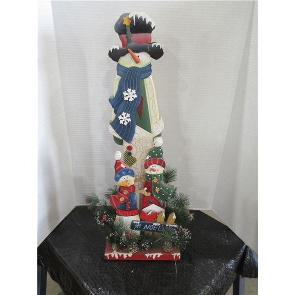 WOOD CHRISTMANS "NOEL" ORNAMENT (APPROX. 25" H)