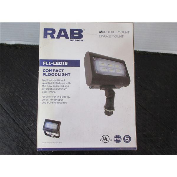 RAB COMPACT FLOOD LIGHT (FL1-LED16)