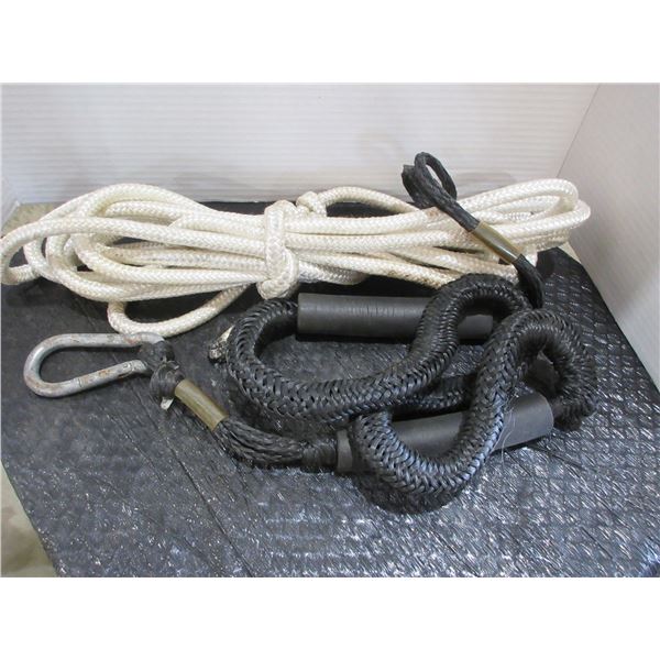 DOG LEASH, WHITE ROPE