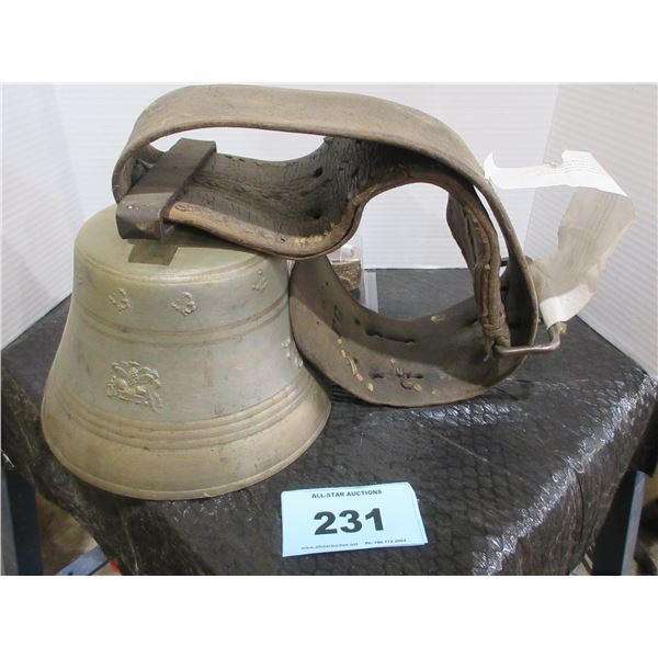 COLLECTABLE:  ALCB GUSSET COW BELL (SWISS MADE) (LARGE 9")