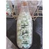 Image 13 : COLLECTABLE:  MILK BASKET C/W ASSORTED MILK & CREAM BOTTLES