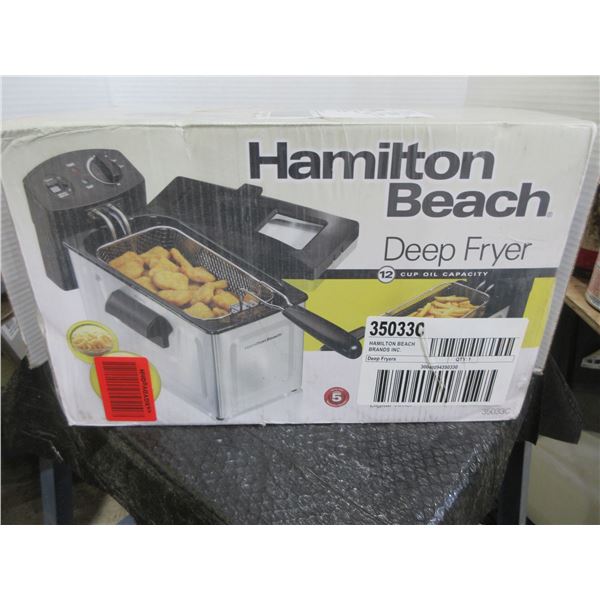 HAMILTON BEACH DEEP FRYER (12 CUP)