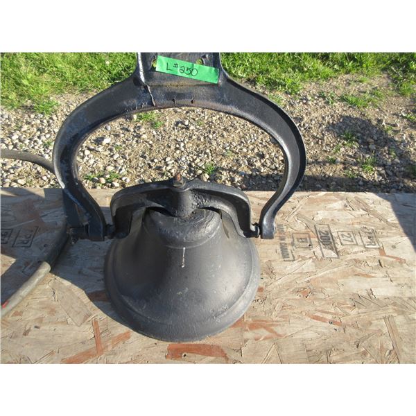 COLLECTABLE:  STEEL DINNER BELL & HOLDER