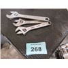 Image 2 : 3 - ADJUSTABLE WRENCHES