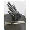 Image 1 : KNIFE BLOCK C/W 17 ASSORTED KNIVES