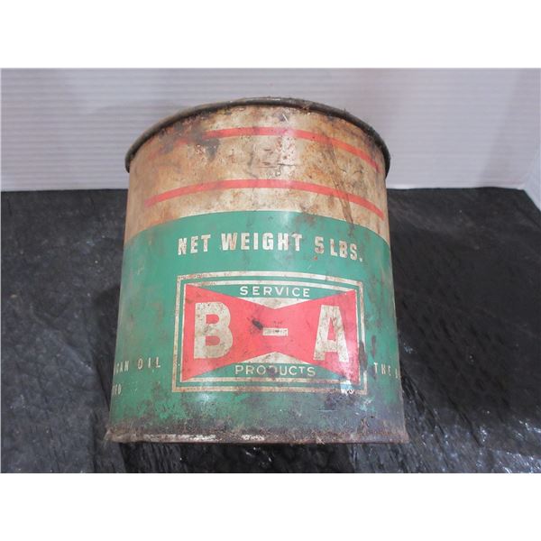 COLLECTABLE:  BA GREASE TIN & CONTENTS