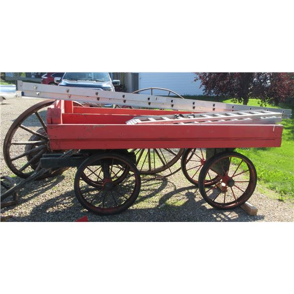 ANTIQUE:  CANADA POST STYLE WAGON (APPROX. 4' X 8')