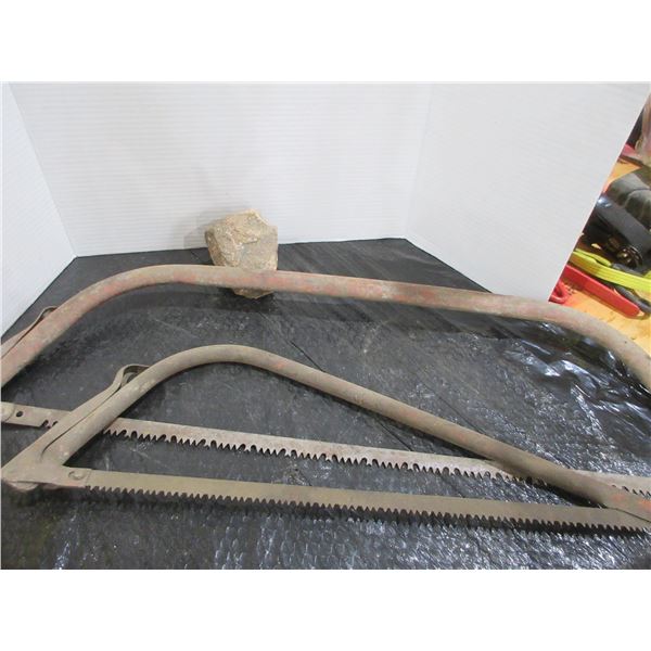 2 - BUCK SAWS (APPROX. 33" & 24")