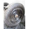 Image 2 : SET OF CART WHEELS (10") (TIRE DAMAGE)