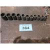 Image 1 : 11 PIECE IMPACT 1/2" METRIC SOCKET SET (13 - 27 MM)