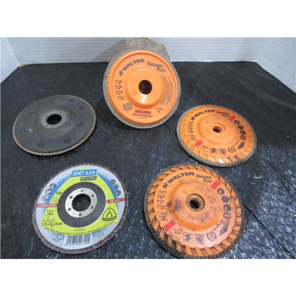 5 FLAPPER & CUTTING DISCS (4.5" & 5")