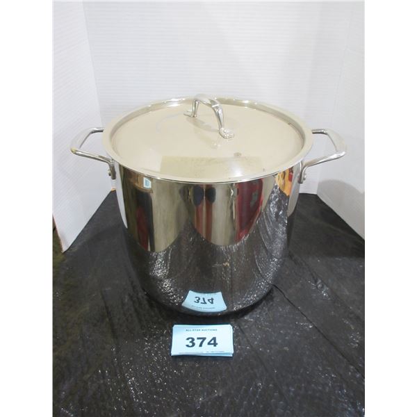 15 LITRE STAINLESS STEEL STOCK POT & LID