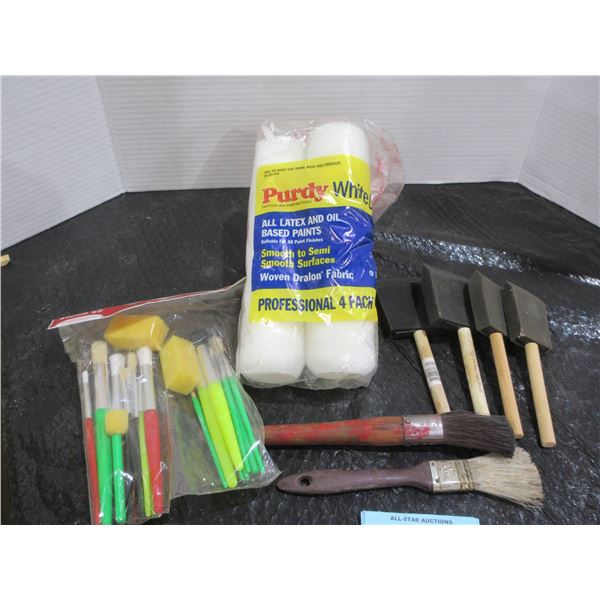 PAINT SUPPLIES (ROLLERS & BRUSHES)
