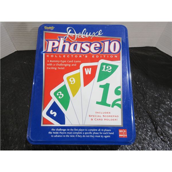 NEW:  PHASE 10 DELUXE COLLECTORS EDITION RUMMY GAME