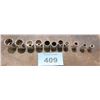 Image 1 : 3/8" DRIVE SOCKETS (3/8" - 7/8") - 10 PIECES