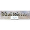 Image 2 : 3/8" DRIVE SOCKETS (3/8" - 7/8") - 10 PIECES