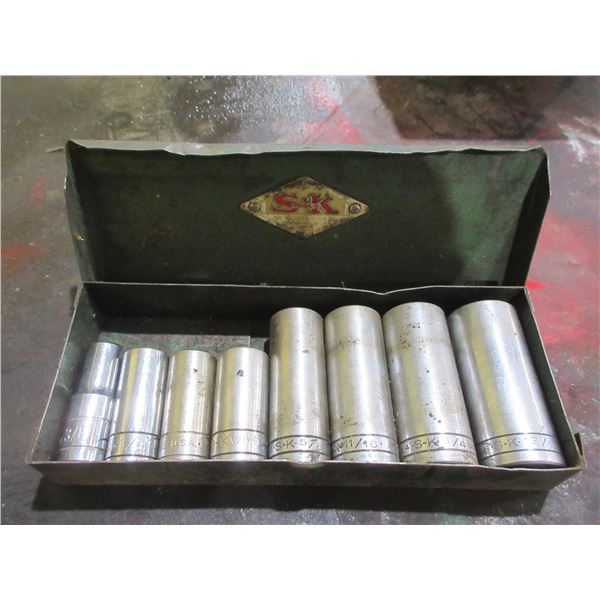SK 3/8" DRIVE DEEP SOCKETS (3/8" - 13/16") - 8 PIECES