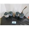 Image 2 : 4 - PROPANE BOTTLES & TORCH
